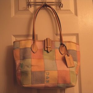 Dooney And Bourke Medium Cindy Seersucker Tote
